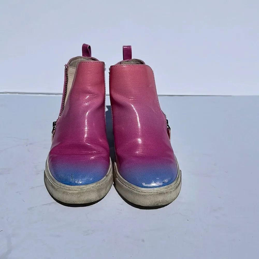 🔥4/$25 Vince Camuto Girls Sneakers Pink Blue Ombré